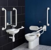 Ideal Standard Ideal Standard Contour 21 Doc M Pack with BTW Disabled Toilet and Basin - White