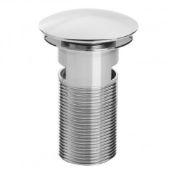 Bristan Round Clicker Basin Waste - Slotted - Chrome