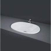 Rak Ceramics RAK Lily Countertop Vanity Basin - 460mm Wide - 0 Tap Hole - White