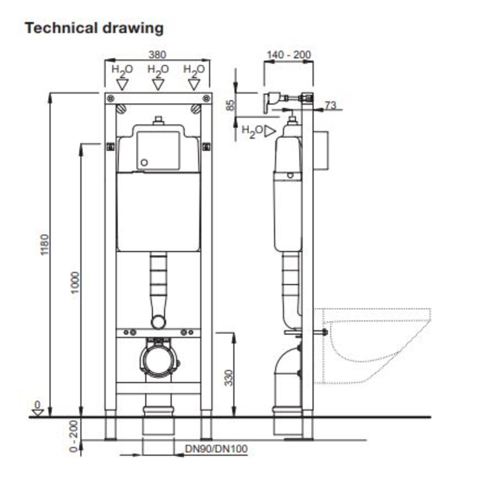 Fluidmaster Fluidmaster Schwab Duplo WC 380 Frame - Image 2 of 2