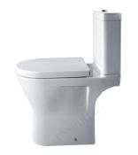 IDE001 Essential IVY Comfort Height Close Coupled WC Pan With Cistern And Seat