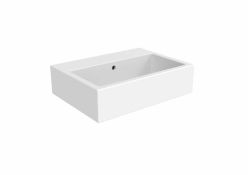 Saneux Saneux Matteo Wall Hung Basin - No Tap Hole - 500mm Wide - Matt White