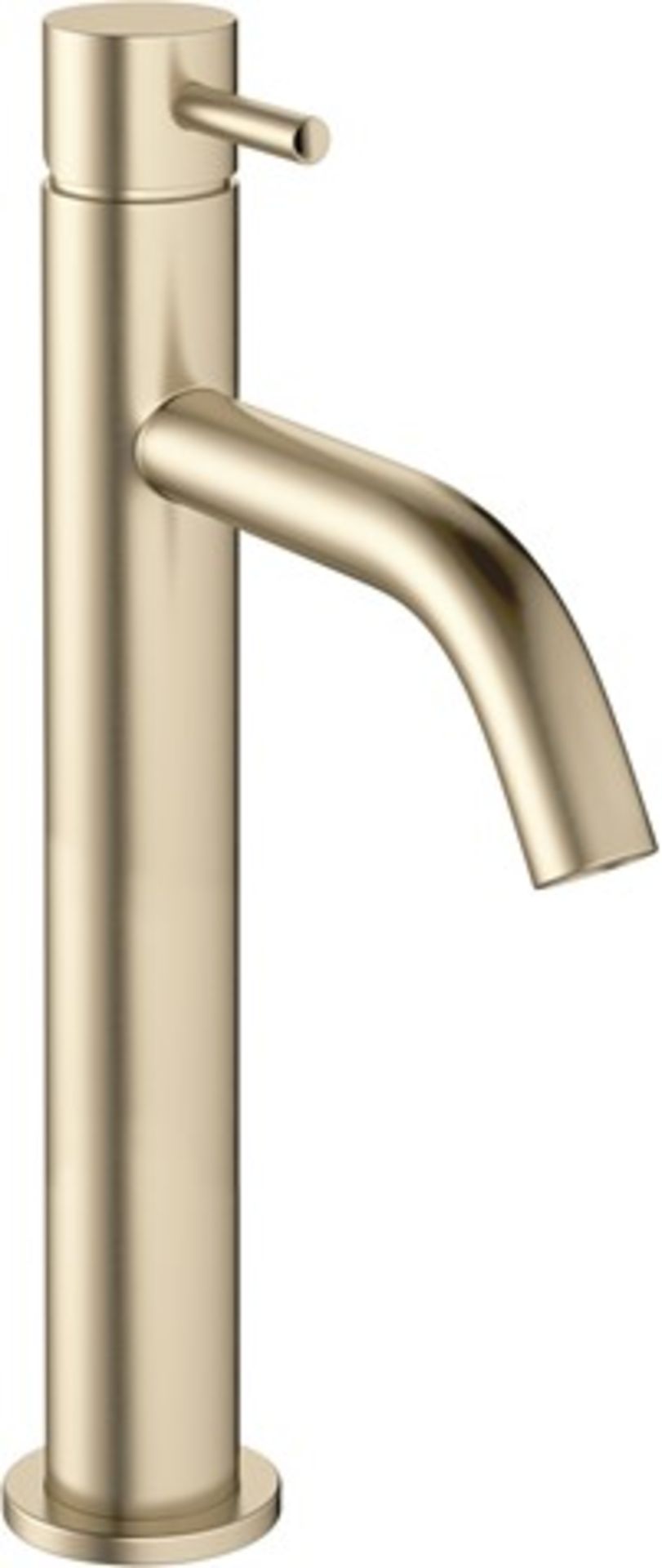 Crosswater Crosswater MPRO Deck Mounted Tall Basin Mixer Tap - Brushed Brass