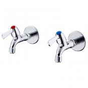 Ideal Standard Ideal Standard Alterna 21 Bib Lever Handles Taps Pair - Chrome