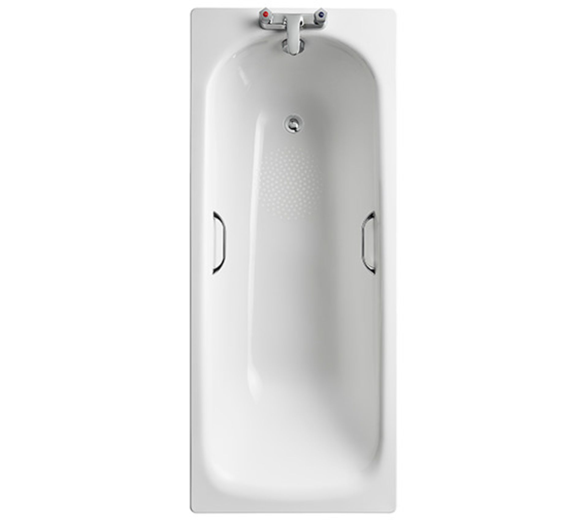 Ideal Standard Ideal Standard Sandringham 21 Single Ended Bath With Grips - 1700 x 700mm - 2 Taphole