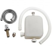 Hudson Reed Hudson Reed Deck Mounted Shower Kit with Hose - Retainer and Drain - Chrome
