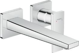 Hansgrohe Hansgrohe Metropol Wall Mounted Single Lever Basin Mixer Tap - Chrome