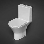 Rak Ceramics RAK Resort Full Access Close Coupled Toilet with Cistern And Soft Close Seat - White