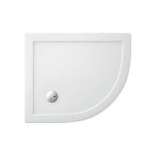 Zamori Offset Quadrant Shower Tray - 900mm X 760mm - Right Handed