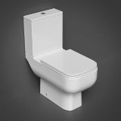 Rak Ceramics RAK Series 600 Close Coupled Toilet With Cistern And Slim Wrap Over Soft Close Seat - W