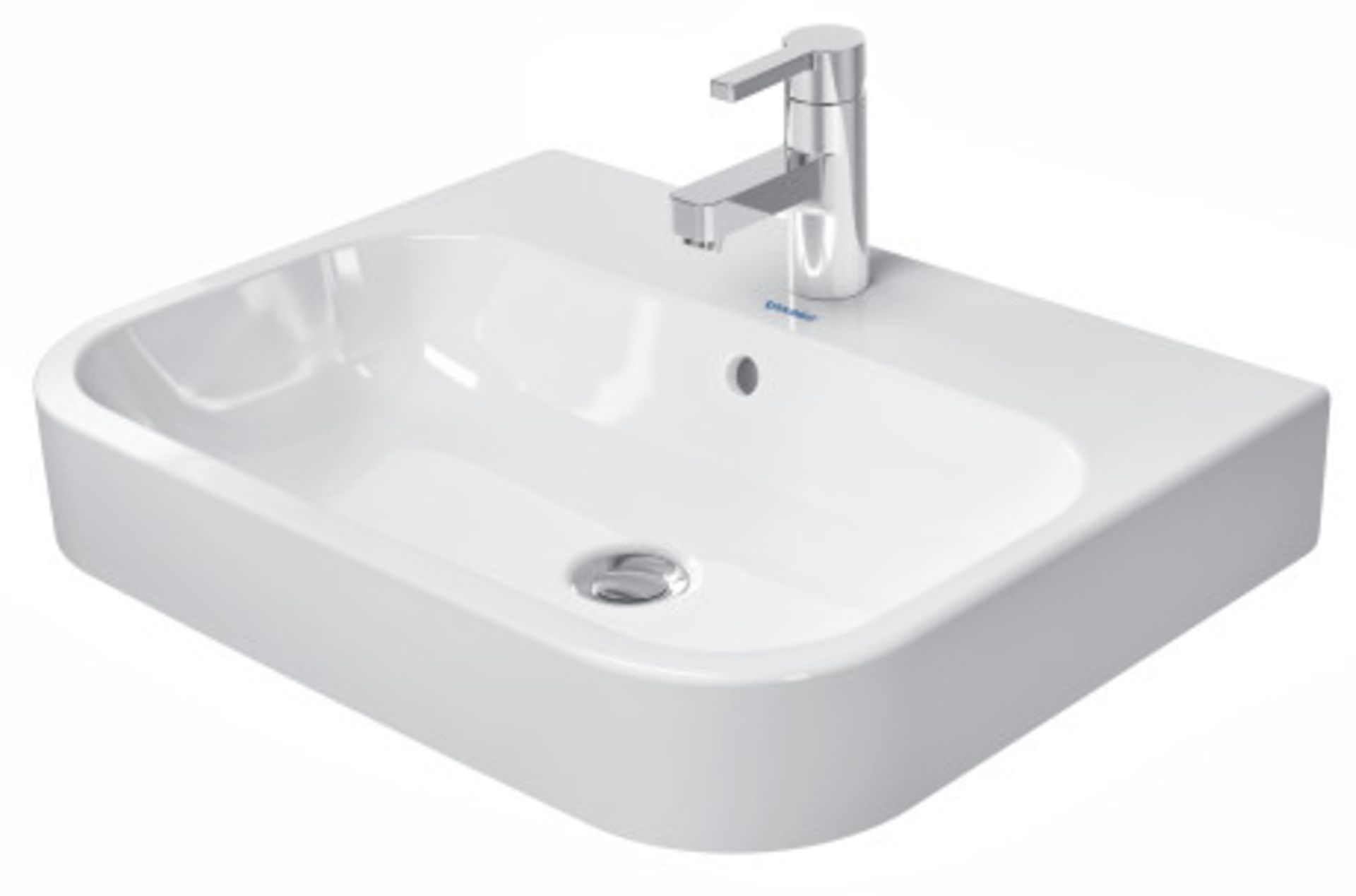 Duravit Happy D.2 Above Counter Ground 1 Taphole Basin 600 x 460mm