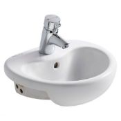 Ideal Standard Ideal Standard Contour 21 Semi Countertop Basin - 400mm Wide - 1 Tap Hole - White