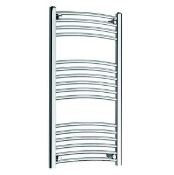 KARTELL Kartell MaxRail Curved Heated Towel Rail - 1000mm x 300mm - Chrome