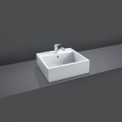 Rak Ceramics RAK Nova Sit-On Countertop Basin - 460mm Wide - 1 Tap Hole - White