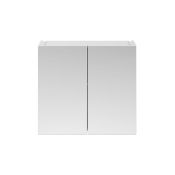 ULTRA Hudson Reed 2 Door Wall Hung Mirror Cabinet - 715mm x 800mm - Gloss White