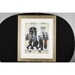 L.S. Lowry Limited Edition titled "A Fight c1935"