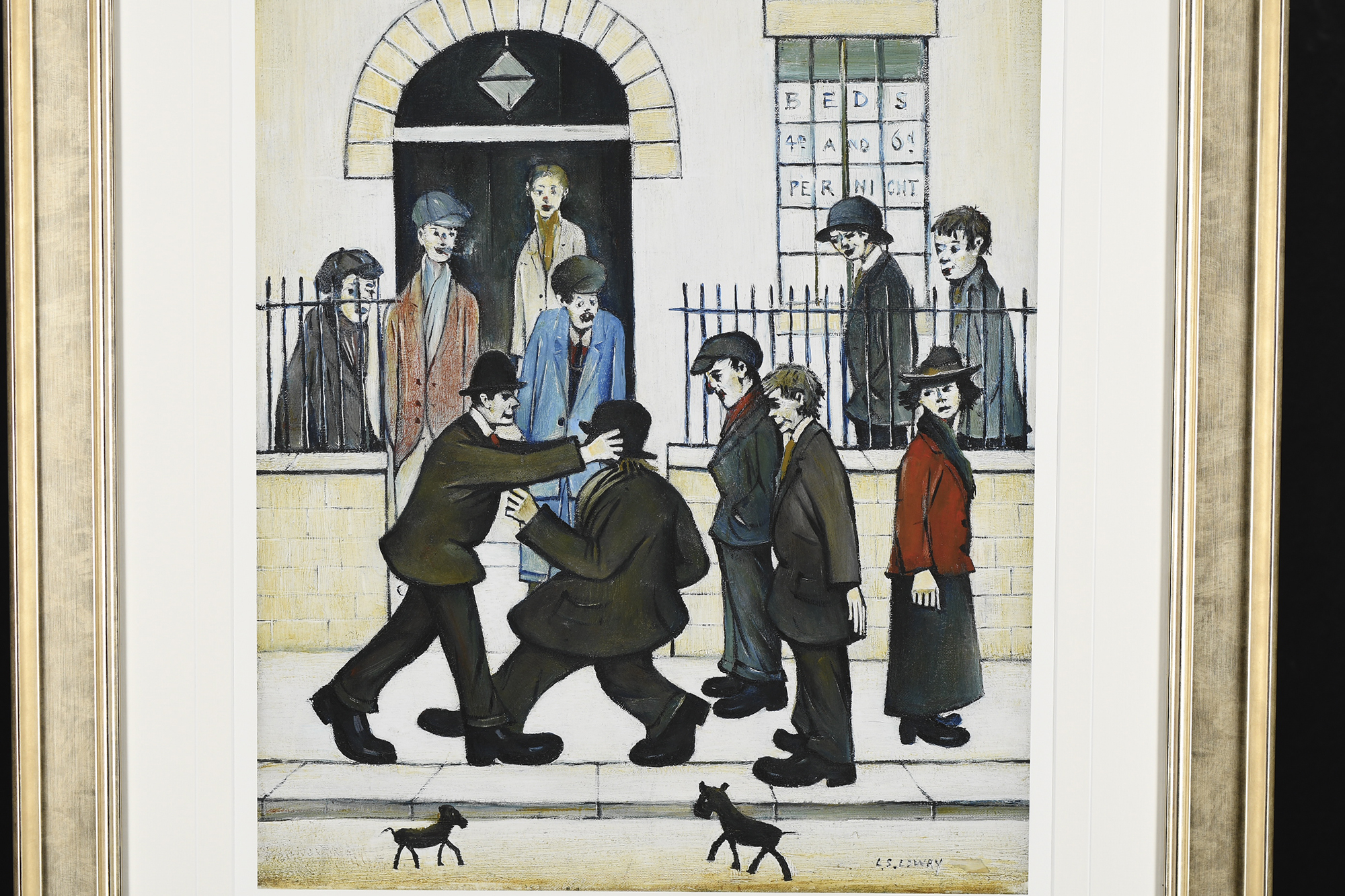 L.S. Lowry Limited Edition titled "A Fight c1935" - Image 4 of 7