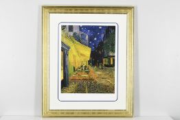 Numbered Limited Edition Vincent van Gogh "Cafe Terrace on the Place du Forum, Arles"