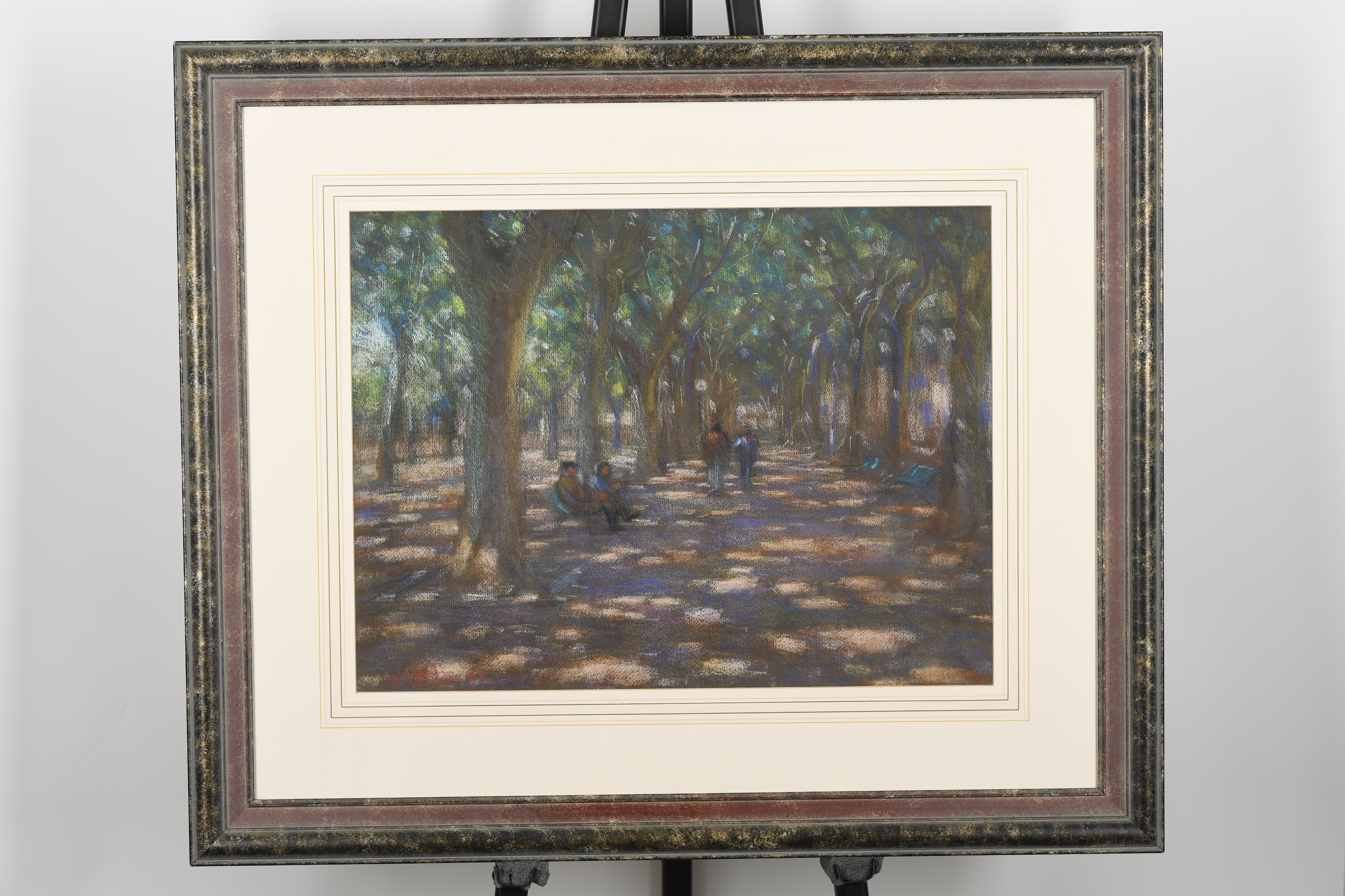 Original Early Pastel Painting by British Artist John Mackie