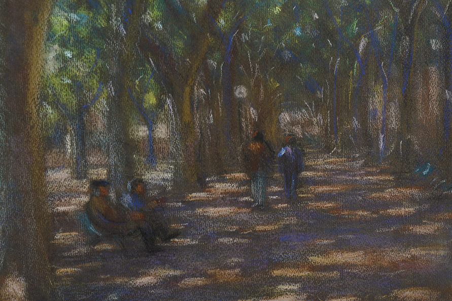 Original Early Pastel Painting by British Artist John Mackie - Image 3 of 7