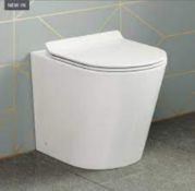 New & Boxed Lyon Back To Wall Toilet With Slim Seat. RRP £349.99 Each. Our Lyon Back To Wa...
