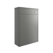 New (G88) Perla 600mm Floor Standing Wc Unit - Matt Grey. RRP £215.00.