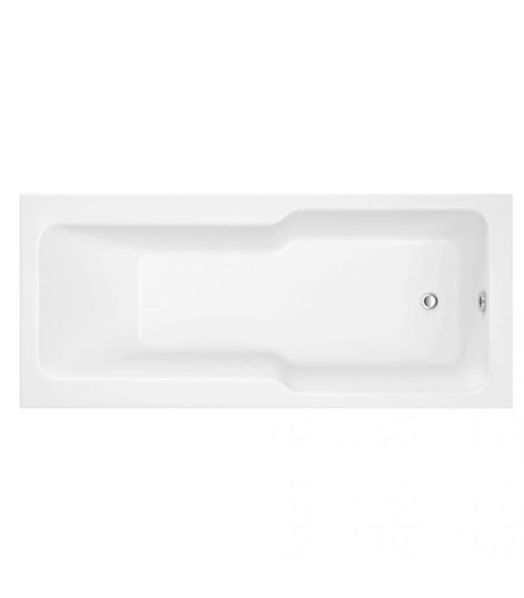 New (H5) Synergy Evolve 1700 x 750mm Premier Shower Bath. RRP £520.00. Clean Structural Lines ...