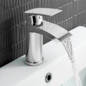 New (G53) Hatton Mono Basin Tap. The Hatton Mono Basin Chrome Mixer Tap With A Straight Flat He...