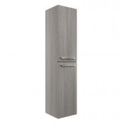 New (G26) Morina 350mm Wall Hung Tall Unit - Elm Grey. RRP £207.76. Durable 16mm Cabinet, Side...