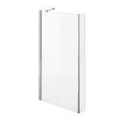 New (D81) 1500x815mm L Shape Bath Screen. RRP £189.99. 4mm Tempered Safety Glass Screen Come...
