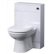 New (G72) Furn 500mm Wc Unit White No Top. Floor Standing Installation Stylish Space Saving D...