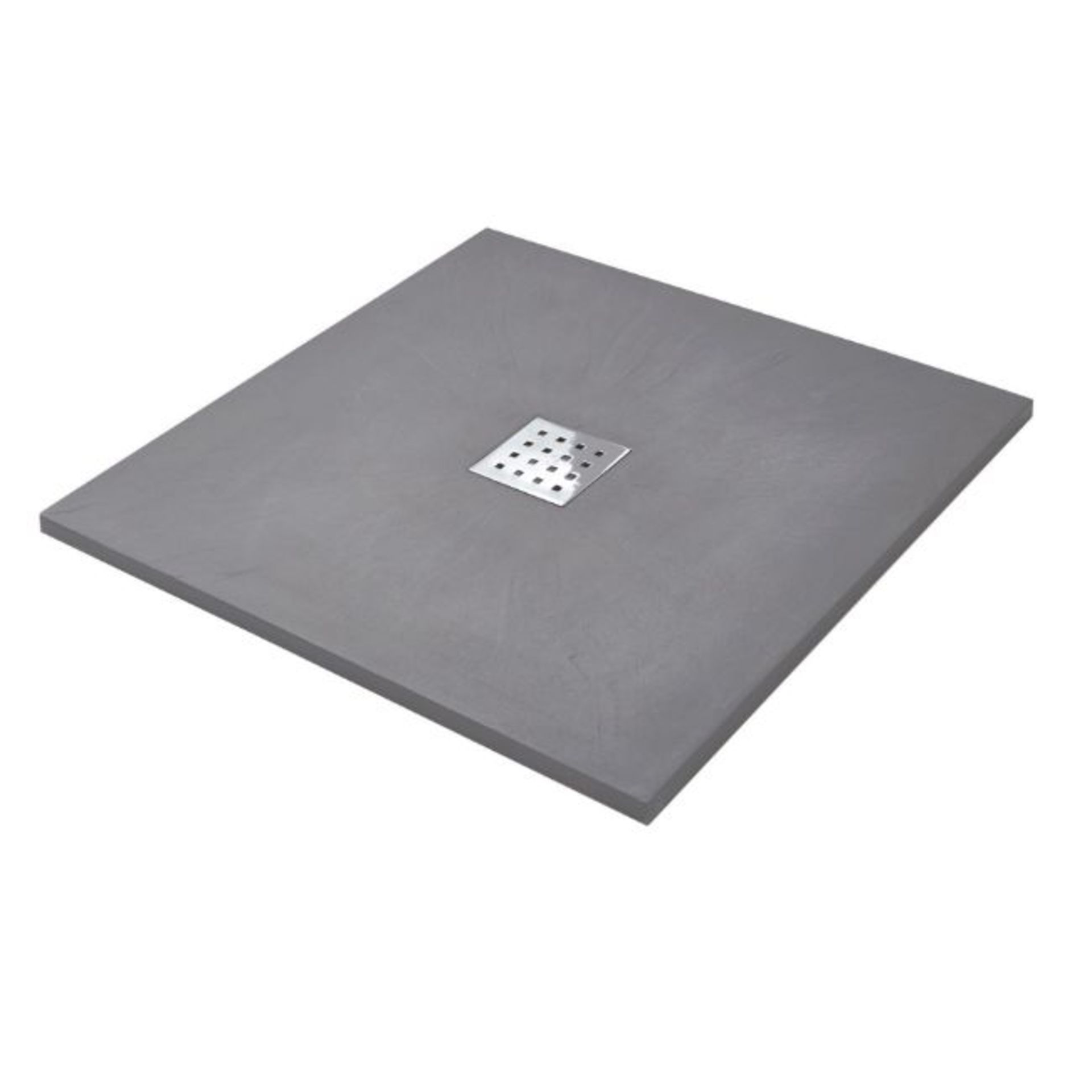 New 900x900mm Square Slate Effect Shower Tray In Grey. Manufactured In The Uk From High Grade ... - Image 2 of 2