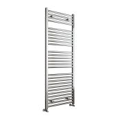 New (J22) Chrome Heated Straight Rail Ladder Towel Radiator - 1600x600mm. RRP £314.99. High Gr...