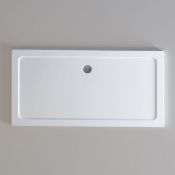 New (D25) 1700x750mm Rectangular Ultra slim Stone Shower Tray. RRP £449.99. Low Profile Ul...