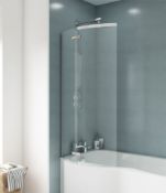 New (C205) 1500mm P Shaped Bath Screen.