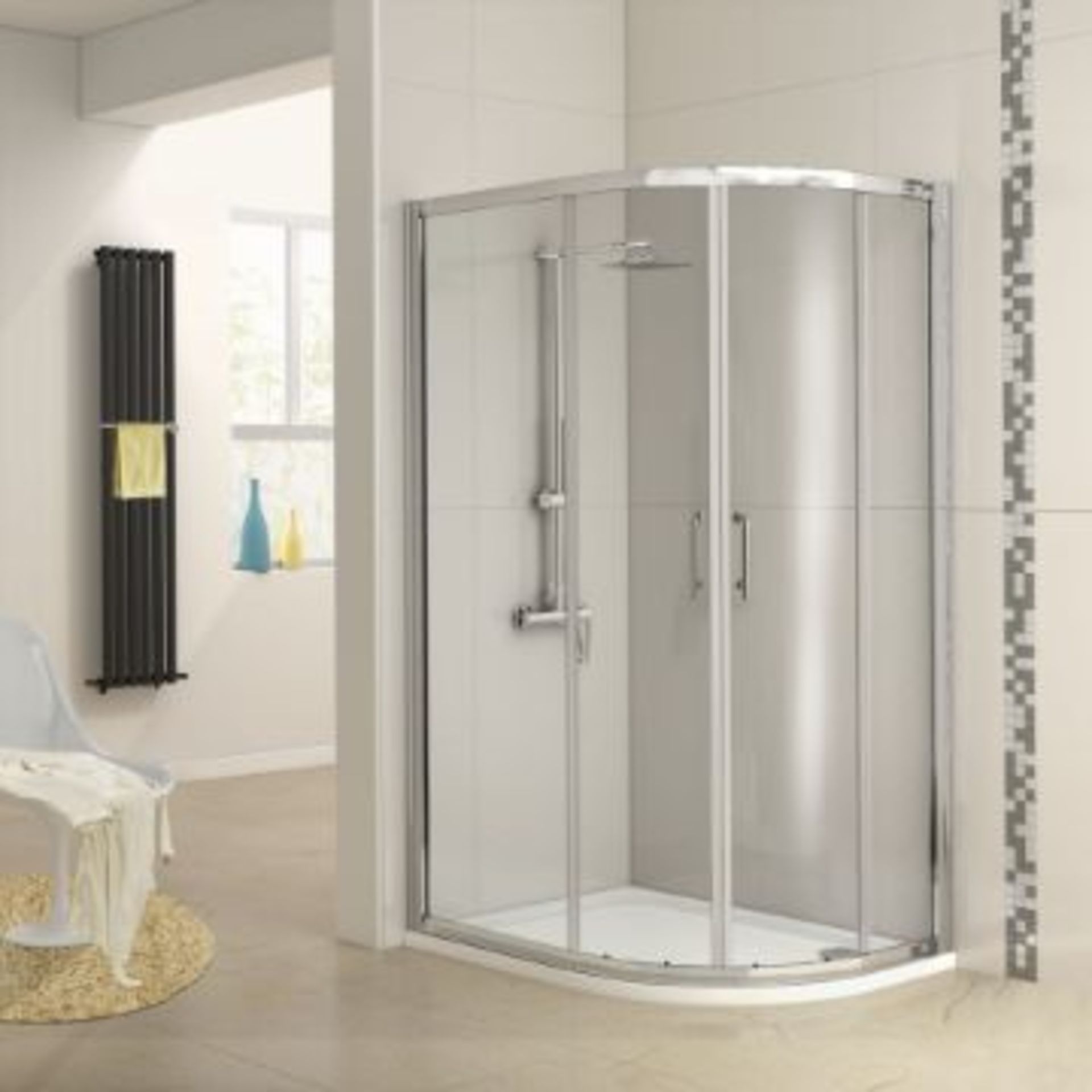 New (M19) 1000x800mm Offset Quadrant enclosure. RRP £549.99. Offset Quadrant Shower enclosu... - Image 2 of 2