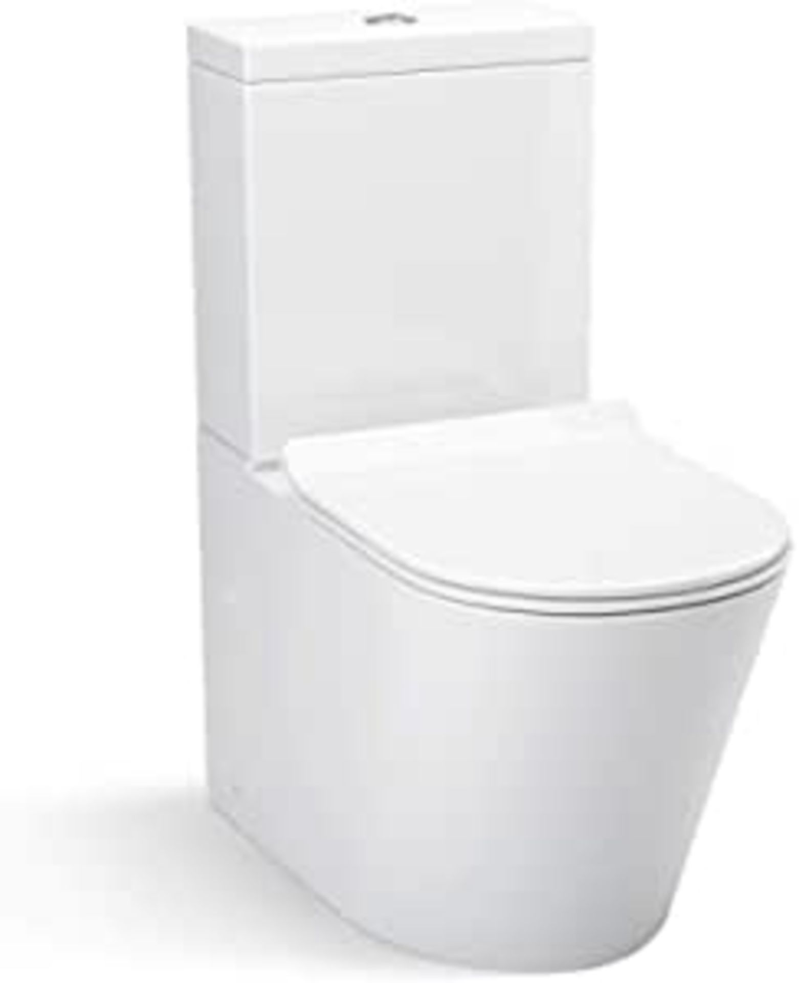 New Lyon II Close Coupled Toilet & Cistern Inc Luxury Soft Close Slim Seat. RRP £599.99.Lyon ...