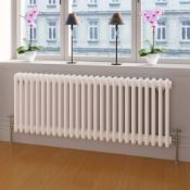 New 600x1226mm Silver Triple Panel Horizontal Colosseum Traditional Radiator. RRP £549.99.For ...