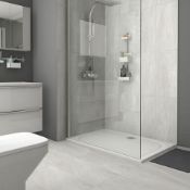 New 10.8 m2 Killington Light Grey Matt Marble Effect Ceramic Floor Tile. Room Use: Any Room, Ex...