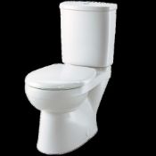 New Geberit Twyford Galerie Close Coupled Toilet Set. Gf1148Wh. Flushwise Horizontal Outlet Pa...