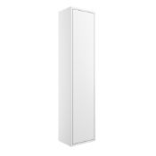 New (J70) Perla 300mm 1 Door Wall Hung Tall Unit - Matt White. RRP £385.00. Push To Open Door...