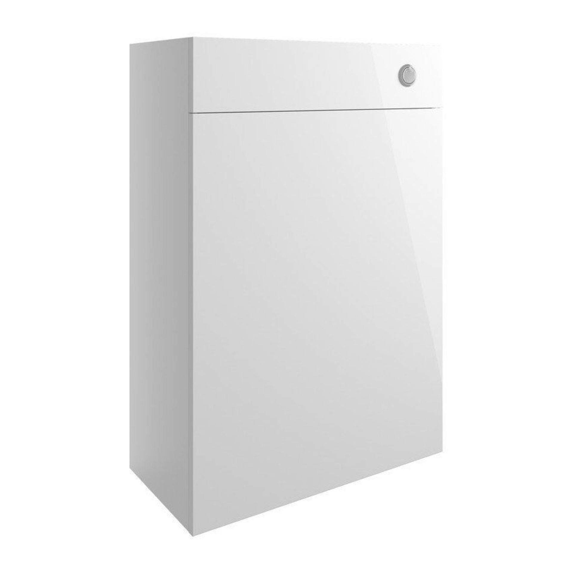 New (K109) Valesso 600mm Full Depth WC Unit - White Gloss. Pre-Assembled _ Durable 18mm Cab...