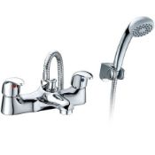 New (K79) Studio Bath Shower Mixer Tap & Handset Complete Chrome. This Modern Design Tap Is A G...