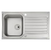 New (K101) Abode, Aw5056, Connekt, Stainless Steel Sink. Abode, Aw5056, Connekt, Single Bowl St...
