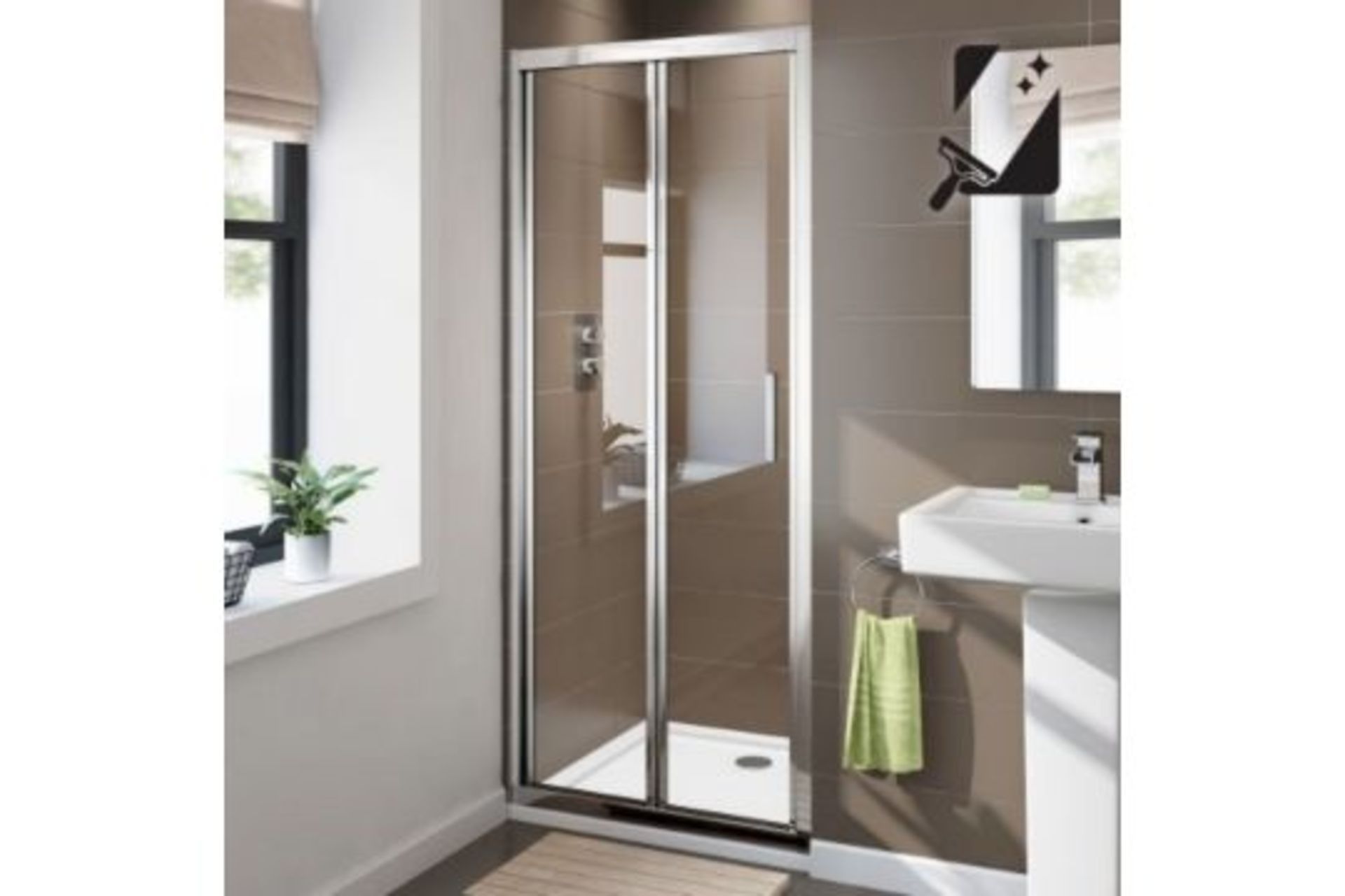 New Twyford's 700mm - 8mm - Premium Easy Clean Bifold Shower Door. RRP £379.99.Durability To ... - Image 2 of 2