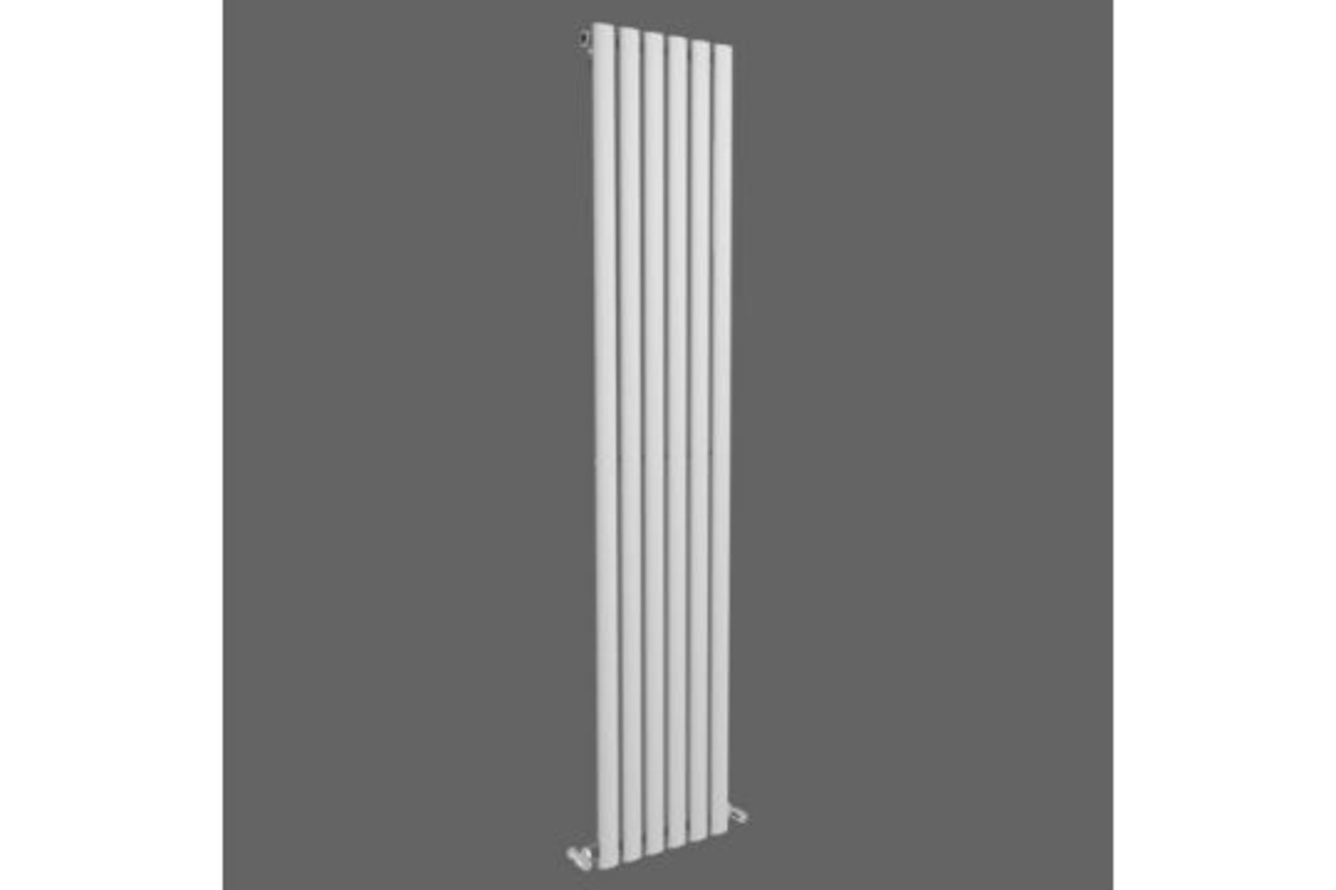 New & Boxed 1800x360mm Gloss White Double Oval Tube Vertical Radiator. RRP £404.99. Made fro... - Image 2 of 2