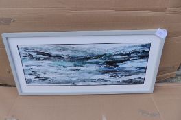 Caroline Ashwood Teal Peaks 130cm x 48cm SKU194