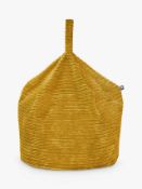 Rucomfy jumbo cord handle bean bag Mustard *COLLECTION ONLY*