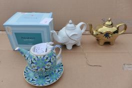 4 items Portmeirion, T2 Teapots