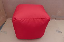 Rucomfy Indoor / Outdoor Bean Cube Red